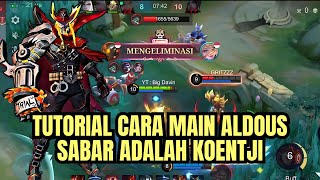 CARA BERMAIN ALDOUS BUILD TERBARU ALDOUS 2025❗CARA LAWAN TERIZLA EXP❗ALDOUS TIKTOK GAMEPLAY - MLBB