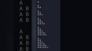 #Shorts🔥#java_pattern_program👨💻Print Alphabets in different Shape....