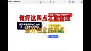 外贸独立站快速提升排名！4个必做SEO核心点（外贸独立站怎么运营）