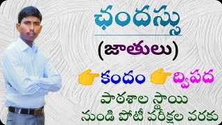 Chandassu | ఛందస్సు | Kandam | కందం | Dvipada | ద్విపద | Kotani Dattu