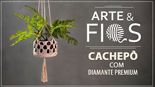 Arte & Fios - Cachepô com Diamante Premium