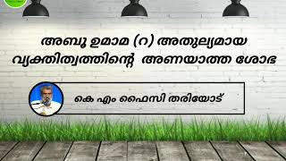 അബൂ ഉമാമ (റ) അതുല്യമായ വ്യക്തിത്വത്തിന്റെ  അണയാത്ത ശോഭ - കെ എം ഫൈസി തരിയോട് / K M FAISY THARIYODE