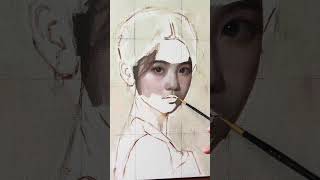 OIL PAINTING TIME-LAPSE#oilpainting #oil painting portrait #skintone #skintones How To Paint Skin