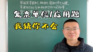 小升初必考，这道复杂单位1应用题，我猜你肯定不会，敢挑战吗？