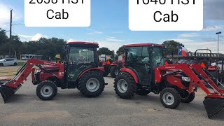 Mahindra 1640 HST and 2638 HST cab tractors