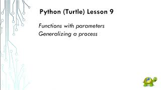 Python Turtle Lesson 9