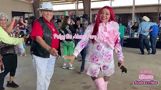 La Güera Salomé El Abuelo Los Rico Jacovita Amy \u0026 Efren Bailando En La Pulga De Palmview TX Puro 956