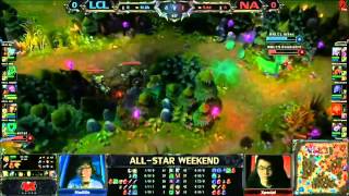 2013 英雄聯盟 全明星賽 LCL vs NA 【 05  26 】第一場 【台灣解說】