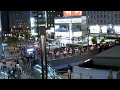 4k 夜景タイムラプス【jr大阪駅と阪急梅田駅を繋ぐ歩道橋】。人が川のように流れていく・・・