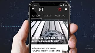 Here's the all-new Economic Times App | Download now from Google Play, App Store