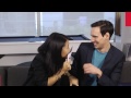 cory michael smith of gotham plays gif ing to know you vh1