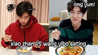 wang yibo vs xiao zhan eating moments they’re so cute | yizhan…..