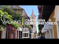 [4K] Walking Cartagena, Colombia. Centro Histórico.
