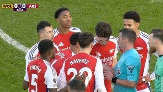 Myles Lewis Red Catd 😥, Wolves vs Arsenal (0-1), Goals Results And Extended Highlights-2025