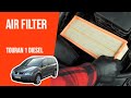 How to replace the air filter Touran mk1 1.9 TDI 💨