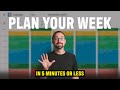 How to Plan Your Week in 5 Minutes or Less