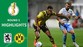 BVB moves to 2nd Pokal round! | 1860 München vs. BVB 0:3 | Highlights | DFB Pokal Round 1
