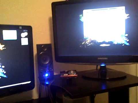 Dual Monitor Set-up W/ 2 B2330H Samsung Monitors - YouTube