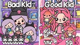 Good Kid Vs Bad Kid! Which Are You?! Melody Kuromi 😈👀 Toca Life World | Toca Life Story | Toca Boca