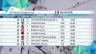 Europacup | Women´s Slalom SUN 2nd run | Ahrntal