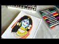 Maa kali drawing with pencil colour/diwali special drawing 2024/maa kali drawing easy step by step