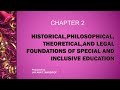 Historical,Philosophical,Theoretical and Legal Foundations of Special and Inclusive Education|PPT|