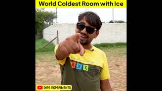 We Made World's Coldest Room From Ice - बर्फ का घर | For Summer #shorts @MRINDIANHACKER