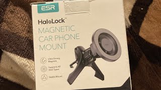 Unboxing  ESR HaloLock Magnetic Car Phone Holder