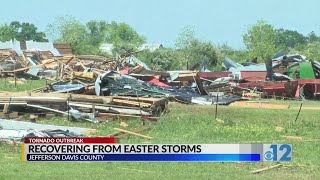 Bassfield neighbors recovering from storm damage