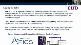 All about the APICS - Certified in Logistics, Transportation \u0026 Distribution (CLTD) Course