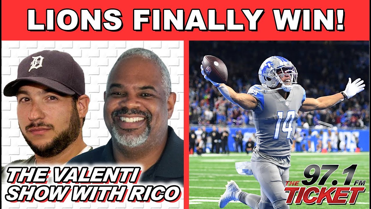 The Valenti Show W/ Rico - Lions Finally Win, Beat Vikings 29-27 - YouTube