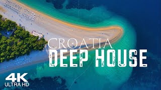 [4K] Best Vocal DEEP HOUSE 2024 🇭🇷 CROATIA | 3 HOUR Aerial Relaxation Drone Film HITS MIX