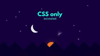 CSS ONLY! | Animated Night Sky Using CSS Only