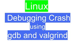 Debugging crash using gdb and valgrind