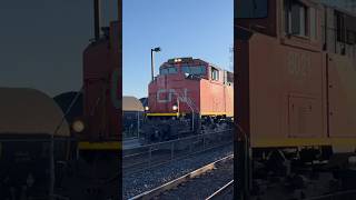 CN A425 - SD70M-2 Thundercab 8021 powering an EMD Trio