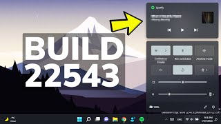 New Windows 11 Build 22543 – New Media Controls in the Lock Screen, New Input Switcher & Fixes (Dev)
