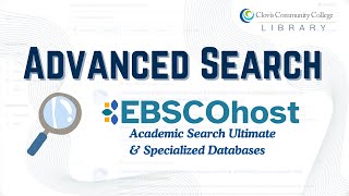 EBSCOhost Advanced Search 2025