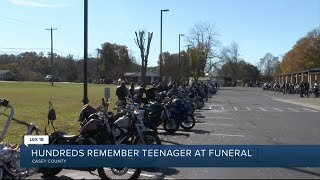 Hundreds remember teenager at funeral