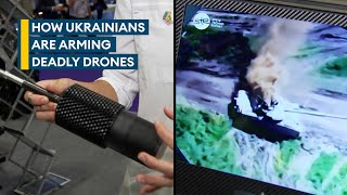 Ukrainian firm shows how its drones are being armed against Russia