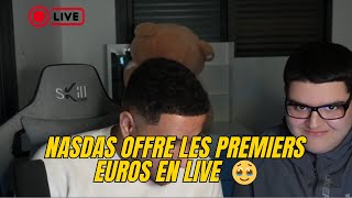 NASDAS OFFRE LES PREMIERS EUROS EN LIVE  🥹  #nasdas #live