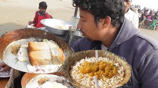 Famous Muri Ghugni 25 rs \u0026 Egg Toast 20 rs | Digha Sea Beach | Indian Street Food