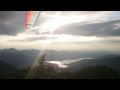 cliff launching the ozone xxlite from the peak of bodenschneid