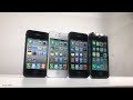 The iPhone 4 on every version of IOS (IOS 4 - 7)