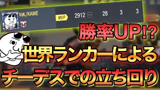 【CODモバイル】見れば確実に勝率アップ！？勝率９０％世界ランカーによるチーデスの立ち回り！！【CODMOBILE】