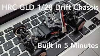 HRC GLD 1/28 Drift Chassis Build Time Lapse