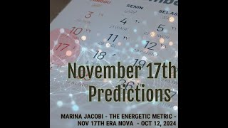 November 17th Predictions