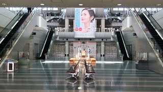 ［エスカレーター］福岡空港国際線　三菱製　MITSUBISHI escalator