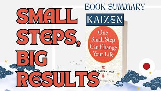 Small steps big results- The kaizen way book summary in hindi  | motievee