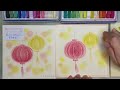 【不剪形板！】10分鐘和諧粉彩畫燈籠｜張燈結綵｜10 minute pastel nagomi art tutorial｜festive lanterns