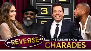 Reverse Charades with Jessica Alba and Marlon Wayans | The Tonight Show Starring